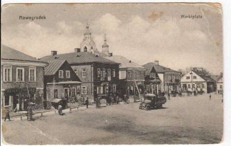 Navahradak, Rynak-Franciškanskaja. Наваградак, Рынак-Францішканская (J. Vińnik, 1915-18)
