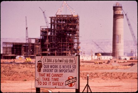 Navajo Generating Plant Under Construction. Occupying over a Thousand Acres Leased From the Navajo Indians. the Plant Will Be the Largest Electric Generating Station in Arizona (4266487930)
