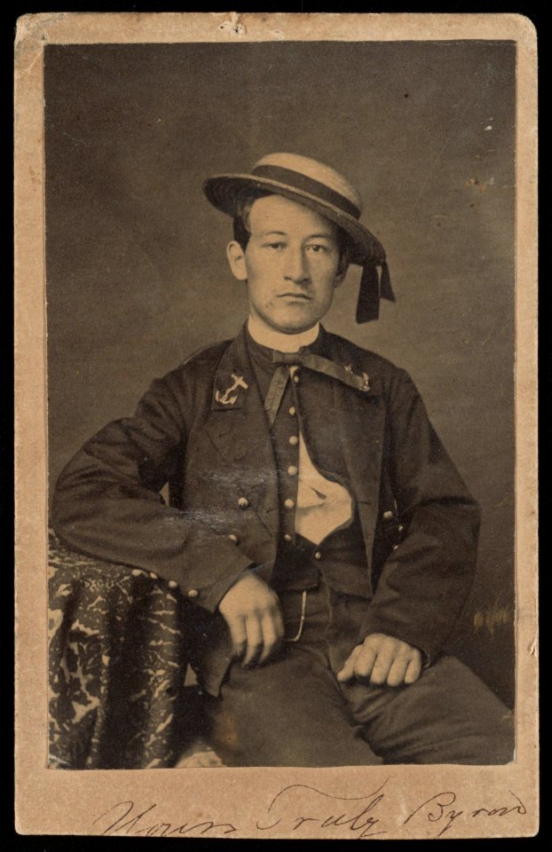 Naval Academy Midshipman Frederick Byron Hull in uniform) - Cartes de visite by J.A. Williams, Turou Street, Newport, R.I LCCN2016647920