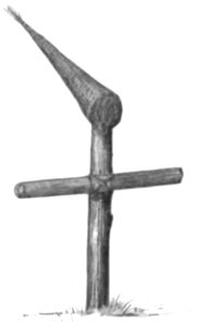 Native tribes of South-East Australia Fig 34 - Rough figure used at the Port Stephens ceremonies