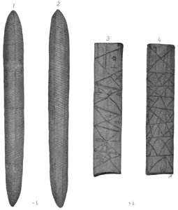 Native tribes of South-East Australia Fig 45 - Message sticks