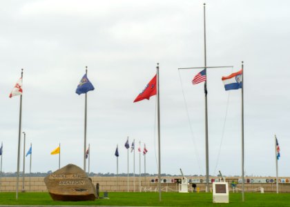 Naval Air Station North Island U.S. Flag at Half-Staff 160613-N-GW139-007