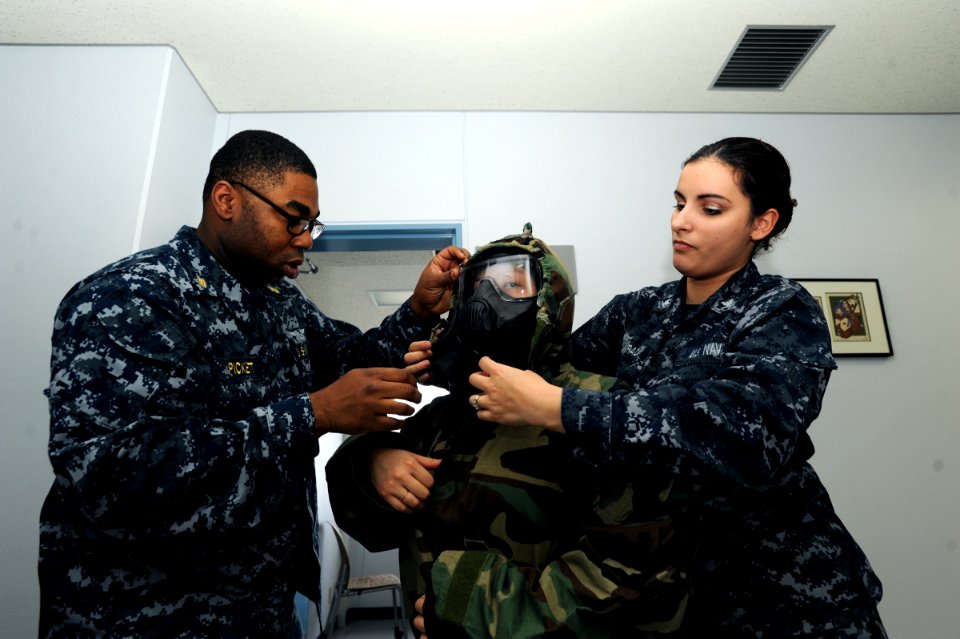Naval Air Facility Misawa Conducts Chemical, Biological, and Radiological Training 150304-N-EC644-013