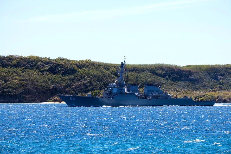 Naval Base Guam hosts US-Japanese ships for Multi-sail 2016 160304-N-OG363-017
