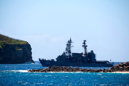 Naval Base Guam hosts US-Japanese ships for Multi-sail 2016 160304-N-OG363-021