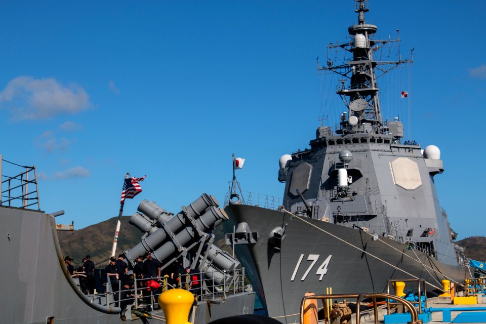 Naval Base Guam hosts US-Japanese ships for Multi-sail 2016 160304-N-OG363-029