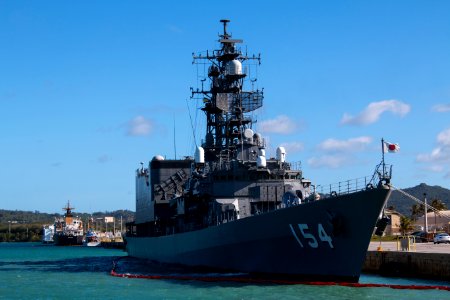 Naval Base Guam hosts US-Japanese ships for Multi-sail 2016 160304-N-OG363-038