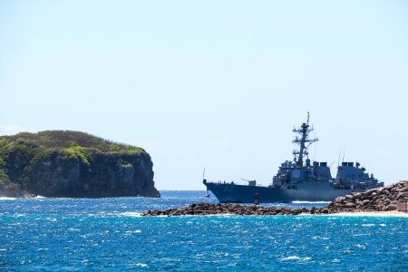 Naval Base Guam hosts U.S.-Japanese ships for Multi-sail 2016 160304-N-OG363-014