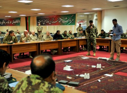 NATO Training Mission-Afghanistan provides mentoring during combined arms training course 140202-N-VZ238-070