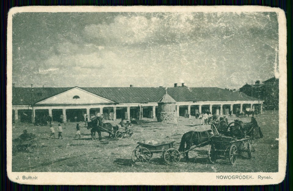 Navahradak, Rynak, Kramy. Наваградак, Рынак, Крамы (J. Bułhak, 1930)