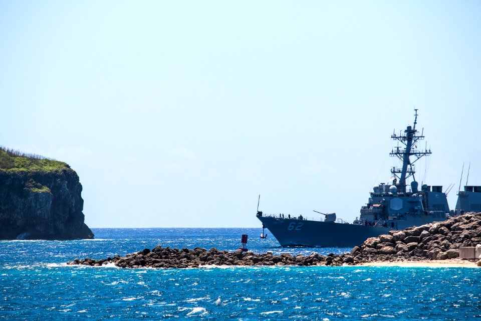 Naval Base Guam hosts US-Japanese ships for Multi-sail 2016 160304-N-OG363-013