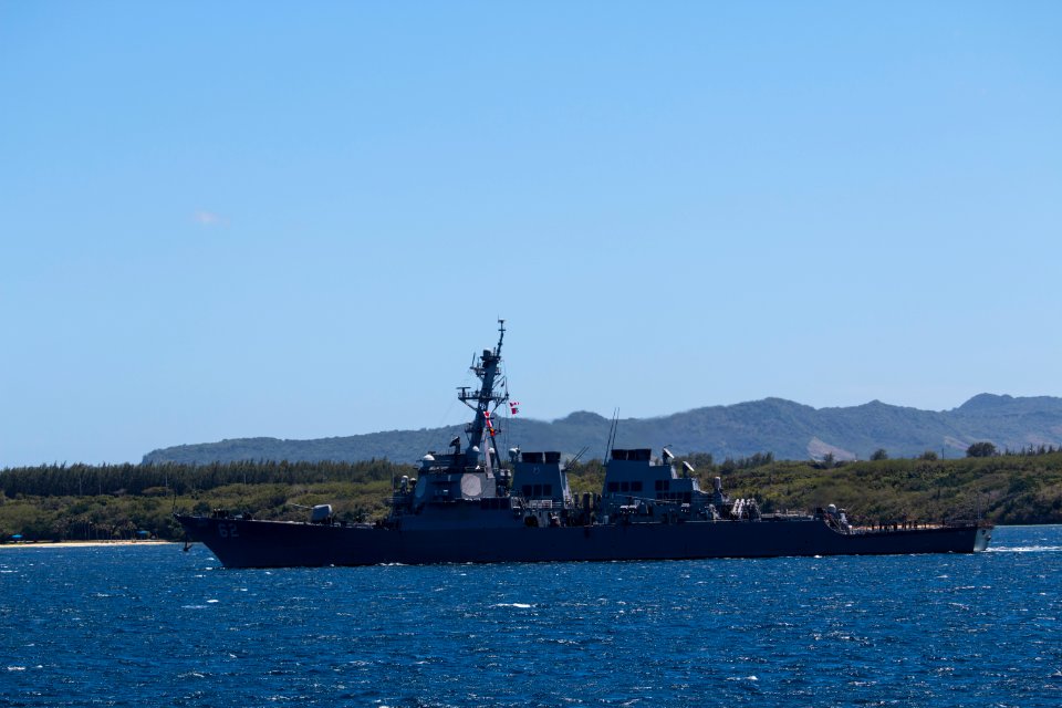 Naval Base Guam hosts US-Japanese ships for Multi-sail 2016 160304-N-OG363-019