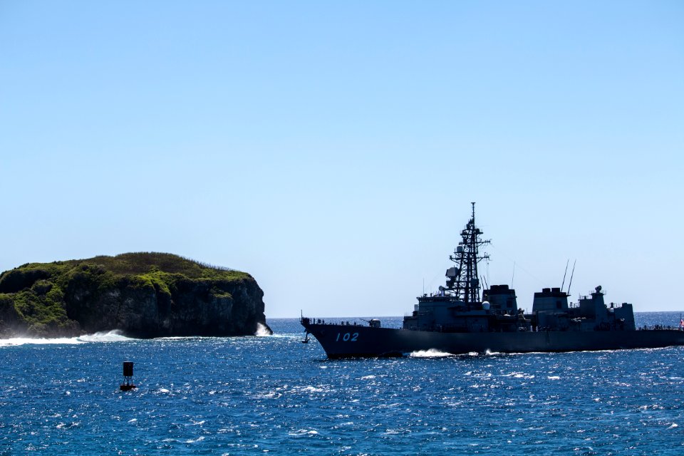 Naval Base Guam hosts US-Japanese ships for Multi-sail 2016 160304-N-OG363-023