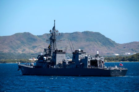 Naval Base Guam hosts US-Japanese ships for Multi-sail 2016 160304-N-OG363-027