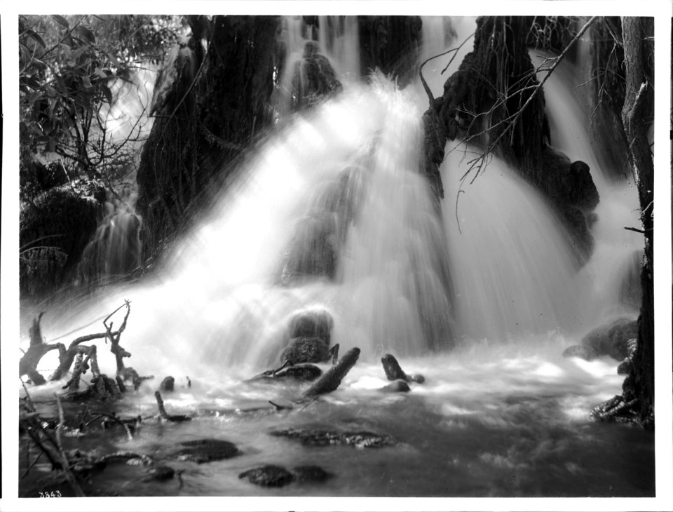 Navajo Falls in Cataract Canyon, Grand Canyon, Arizona, 1900-1940 (CHS-3843)