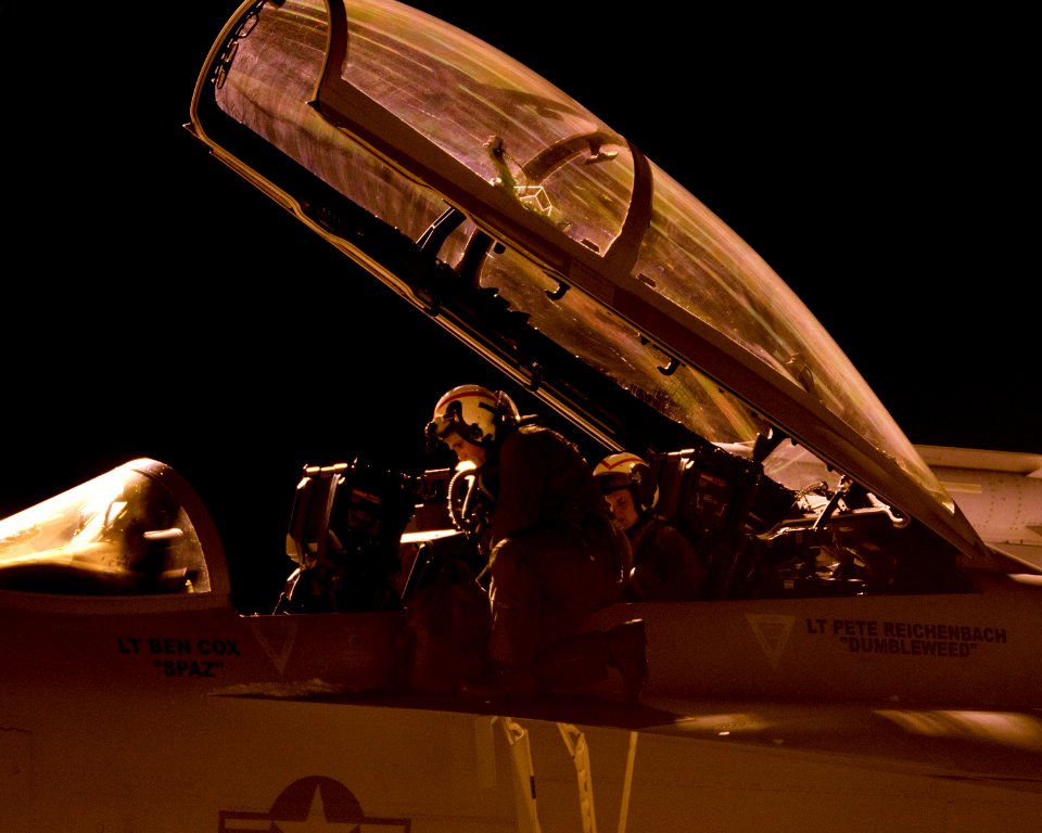 Naval aviators conduct pre-flight checks (8364956512)