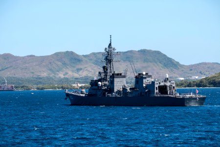 Naval Base Guam hosts US-Japanese ships for Multi-sail 2016 160304-N-OG363-026