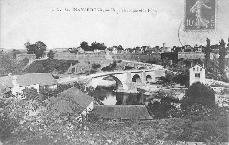 Navarrenx-Usine électrique et le Pont-CC 817 photo