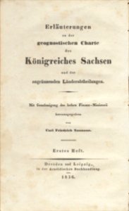 Naumann, geognostische charte sachsen 1836