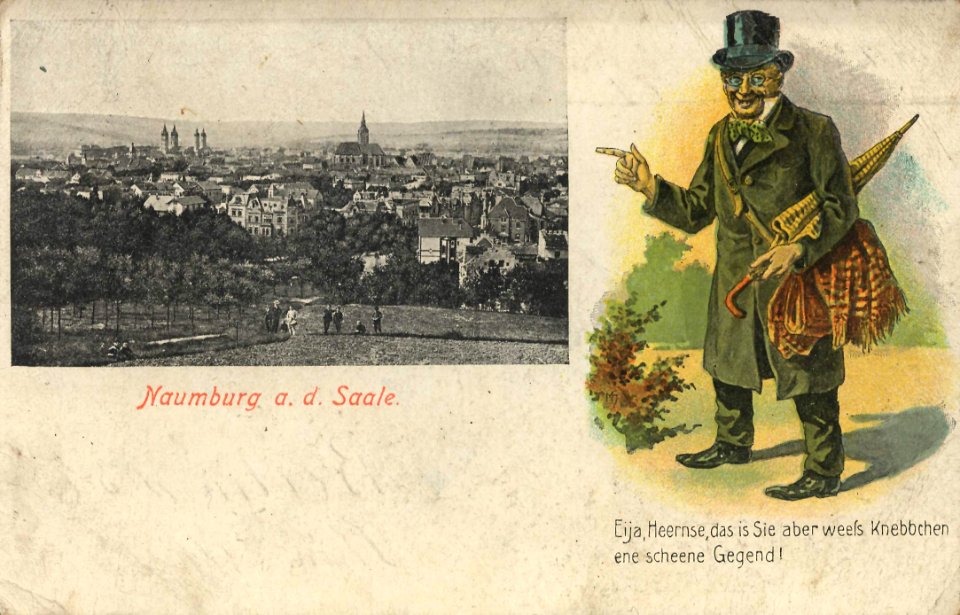 Naumburg (Saale), Sachsen-Anhalt - Stadtansicht (3) (Zeno Ansichtskarten)