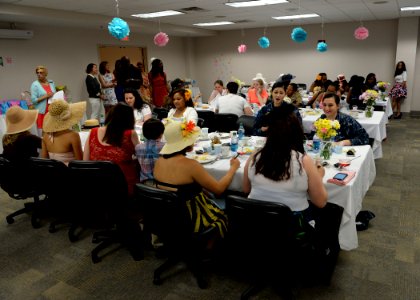 Naval Station Mayport's Fleet and Family Support Center English tea 150430-N-JX484-045