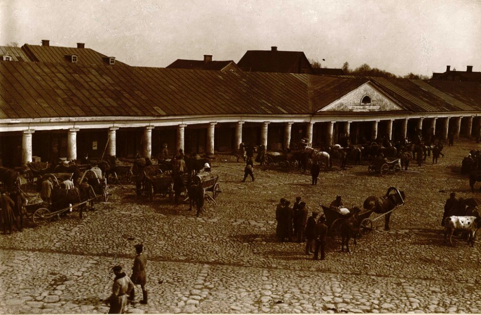 Navahradak, Rynak, Kramy. Наваградак, Рынак, Крамы (J. Bułhak, 1908)