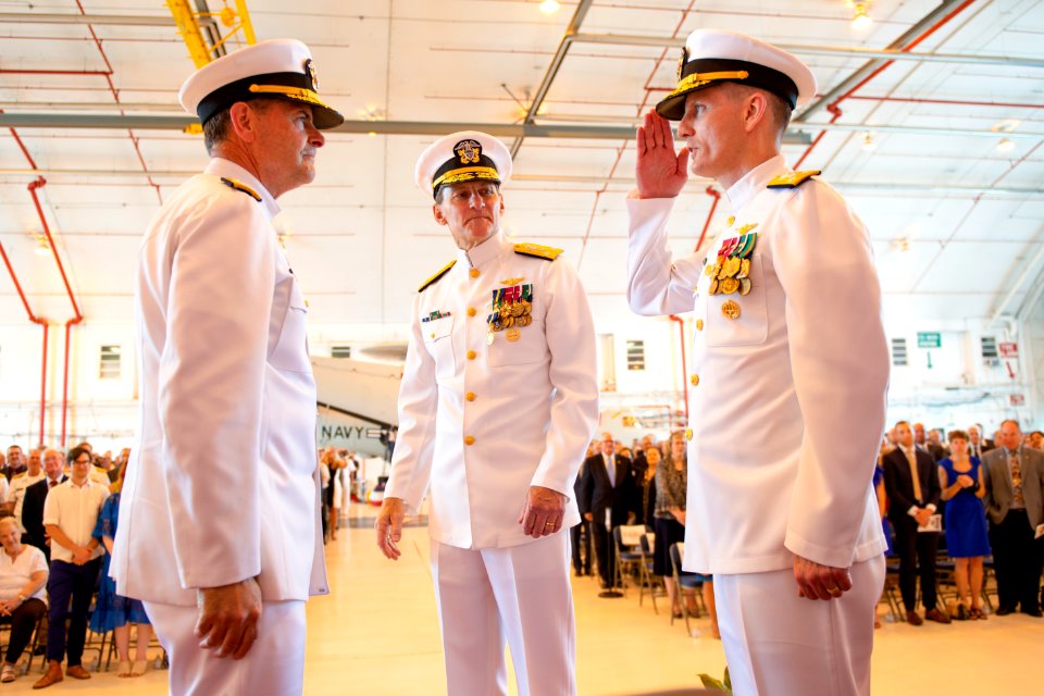 NAVAIR change of command - Grosklags retires, Peters at helm 180531-N-KT387-004