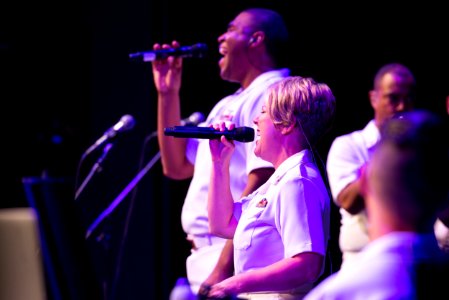 Navy Band visit Tomball (35640572173)