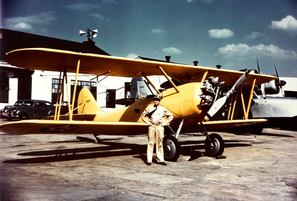 Naval Aircraft Factory N3N-3 at Naval Air Station Anacostia, in 1940 (80-G-K-13392)