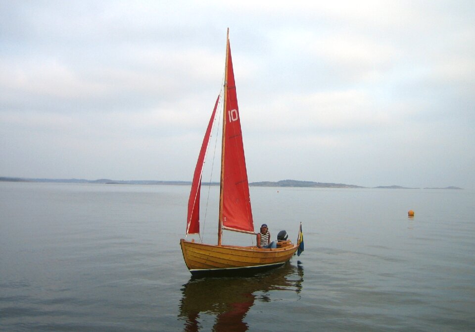 Sailboat sea sunset