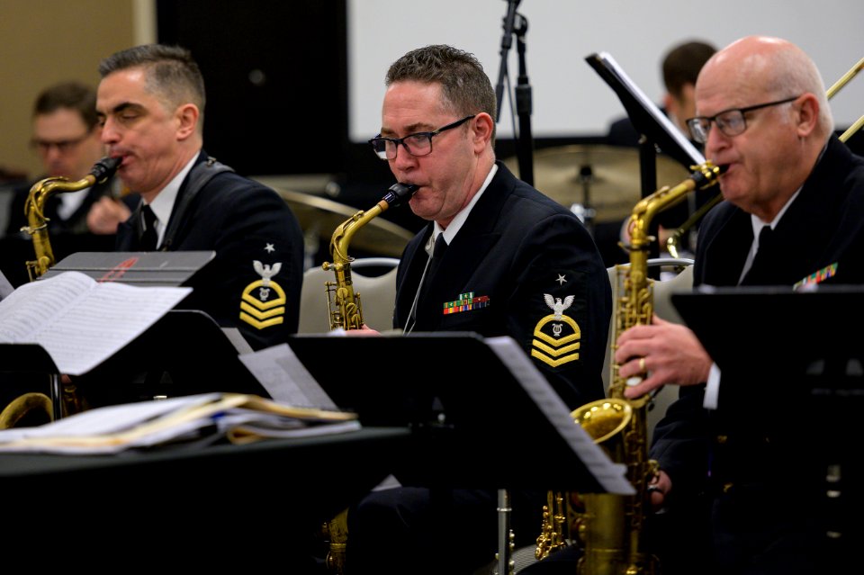 Navy Band visits New Orleans jazz conference January 2020 04