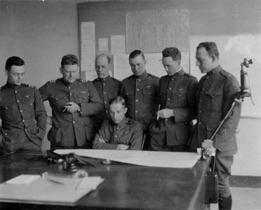 Naval Aviation Board preparing for NC Trans-Atlantic Flight, 1919 photo