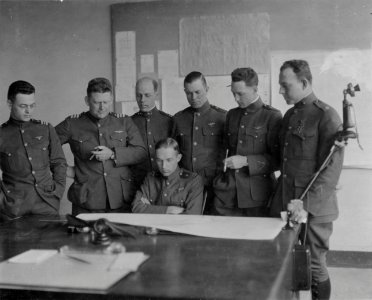 Naval Aviation Board preparing for NC Trans-Atlantic Flight, 1919