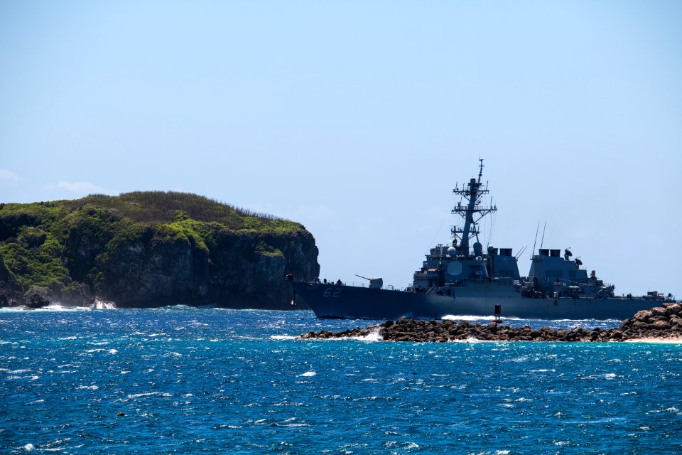 Naval Base Guam hosts U.S.-Japanese ships for Multi-sail 2016 160304-N-OG363-015