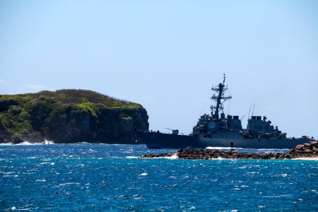 Naval Base Guam hosts U.S.-Japanese ships for Multi-sail 2016 160304-N-OG363-015