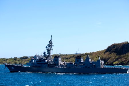 Naval Base Guam hosts US-Japanese ships for Multi-sail 2016 160304-N-OG363-024