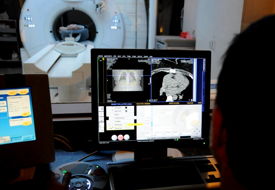 Naval Medical Center Portsmouth uses its CT scan. (8530729727)