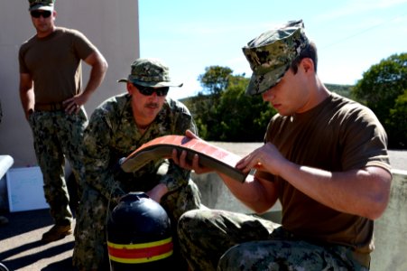 Navy Divers participate in Demolition Training 170215-N-FN215-091