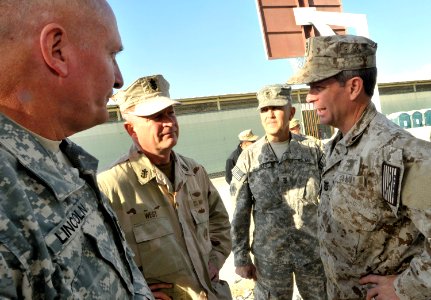 Navy leaders travel to boost morale in Afghanistan 110121-N-FI224-249