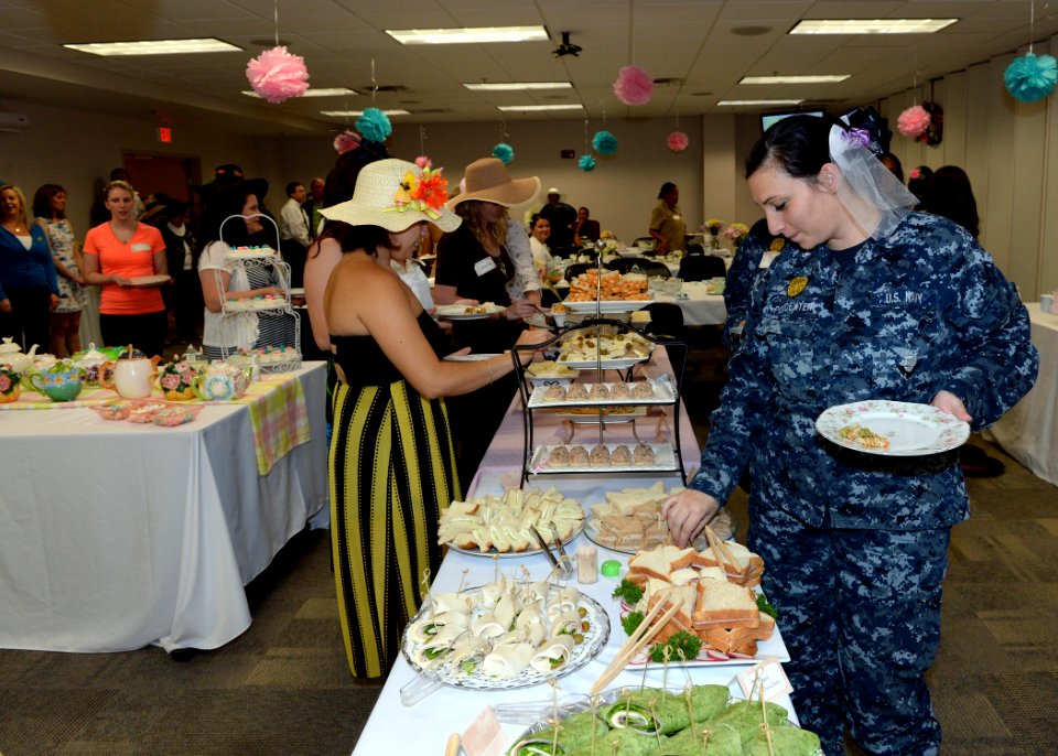 Naval Station Mayport's Fleet and Family Support Center English tea 150430-N-JX484-028