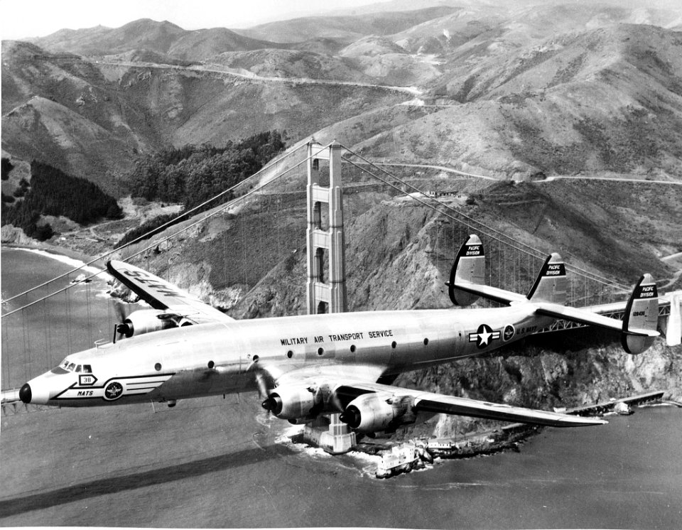 Navy MATS Lockheed C-121C Super Constellation (R7VS Bn 128438) from Moffett Naval Air Station CA