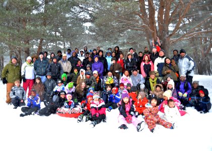 Navy Misawa CPO 365 sailors spend a day with local day care 140215-N-DP652-001