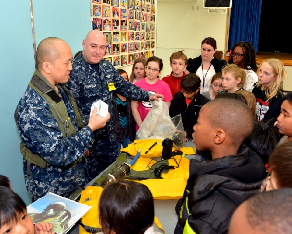 Navy Misawa sailors participate in Career Day 140328-N-DP652-193