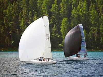 Back wind spin acker balloon sail