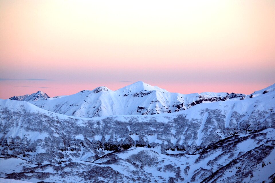 Slopes height snow