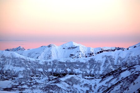 Slopes height snow photo