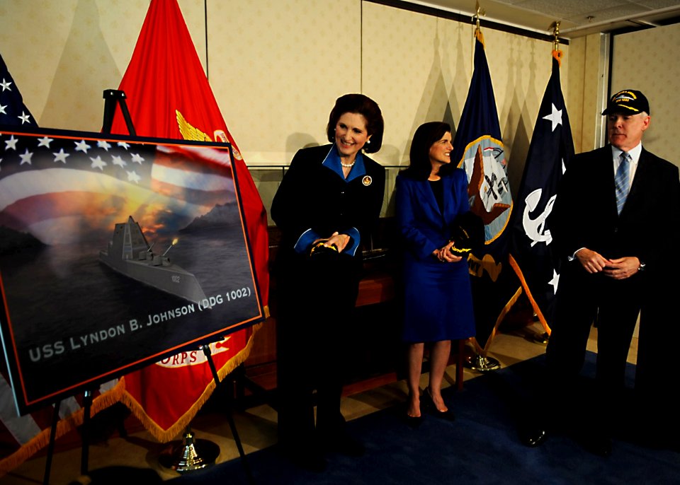 Navy Secretary Ray Mabus announces USS Lyndon B. Johnson. (6942045780)