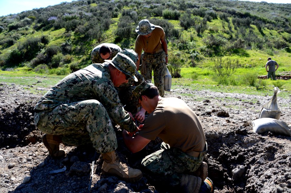 Navy Divers participate in Demolition Training 170215-N-FN215-103