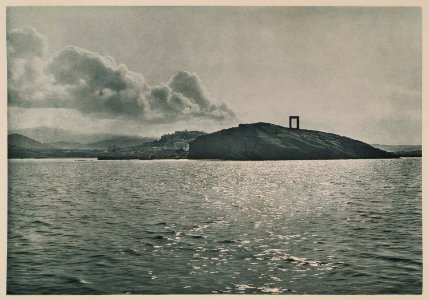 Naxos vue de la mer, et la porte du temple de Dionysos - Baud-bovy Daniel Boissonnas Frédéric - 1919