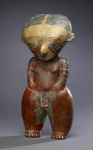 Nayarit - Standing Female Figure - Walters 20092059 - Three Quarter Left